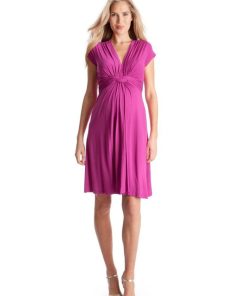 Ropa Premama Seraphine | Vestido Premama Con Nudo Delantero - Fucsia