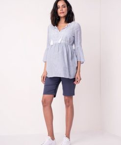 Ropa Premama Seraphine | Blusa Premama Bordada Fruncida