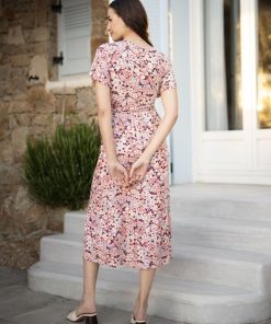 Ropa Premama Seraphine | Vestido Premama Envolvente Floral Retro