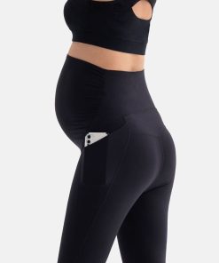 Ropa Premama Seraphine | Leggings Premama Deportivos Support Soft-Touch Negros