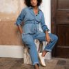 Ropa Premama Seraphine | Mono Vaquero De Premama De Tencel