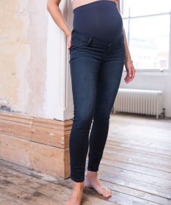 Ropa Premama Seraphine | Vaqueros De Premama Skinny Sobre El Viente En Indigo